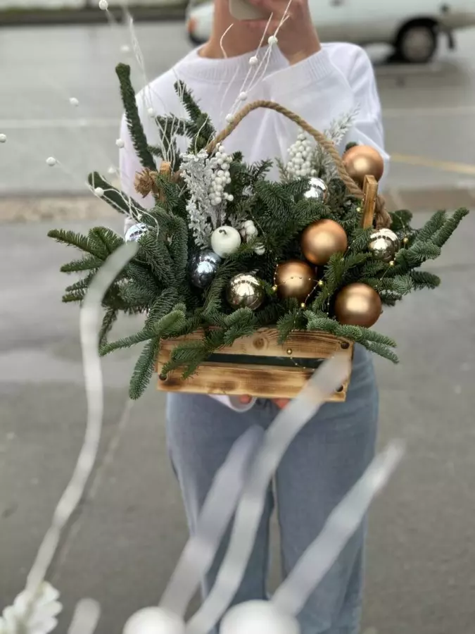 Букет Санта клаус фото